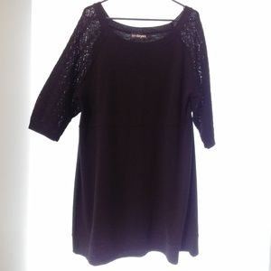 Lane Bryant black sweater dress